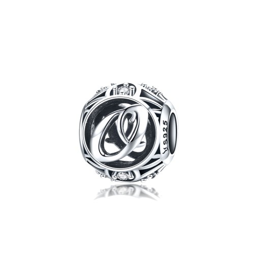 Srebrny charms Ornamo Kulista Literka O ORSCC738-O