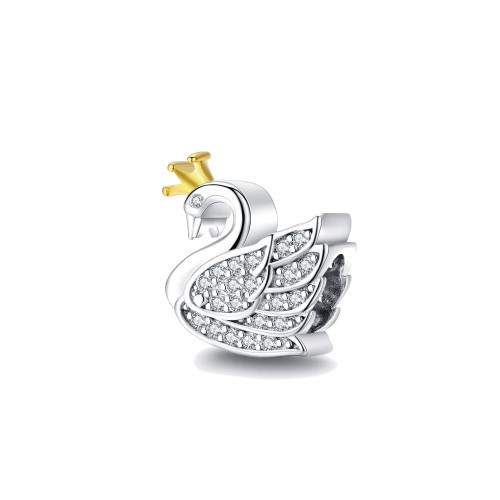 Srebrny charms Ornamo Łabędź ORSCC1343
