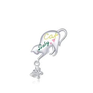 Srebrny charms Ornamo Niegrzeczny Kot ORSCC1678