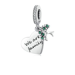 Srebrny charms zawieszka Ornamo Drzewo z Sercem ORSCC2104