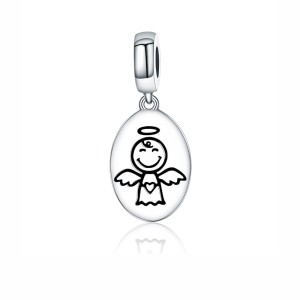 Srebrny charms zawieszka Ornamo Aniołek ORSCC328