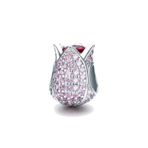 Srebrny charms Ornamo Kwiat Tulipana ORSCC569