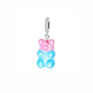 Srebrny charms zawieszka Ornamo Żelkowy Miś ORSCC2221