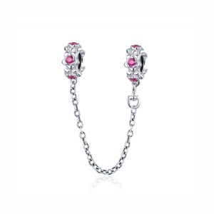 Srebrny łańcuszek zabezpieczający Ornamo ORBSC035