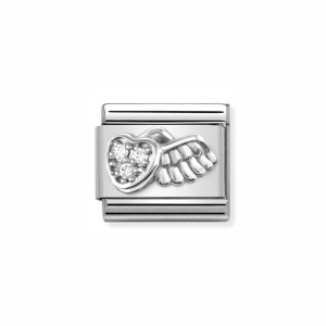 Element Link Nomination Composable Silver Skrzydlate Serce 330304/42