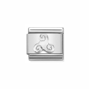 Element Link Nomination Composable Silver Celtic Triskell 330106/05