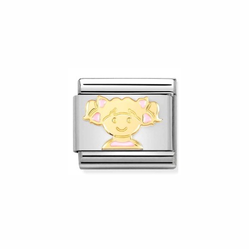 Element Link Nomination Composable Gold Dziewczynka 030272/66