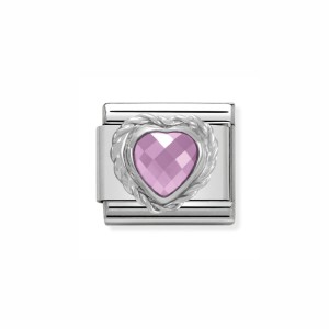 Element Link Nomination Composable Silver Serce Cyrkonia 330603/003