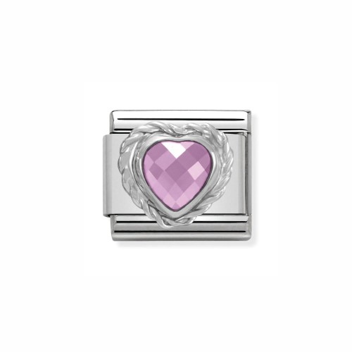 Element Link Nomination Composable Silver Serce Cyrkonia 330603/003