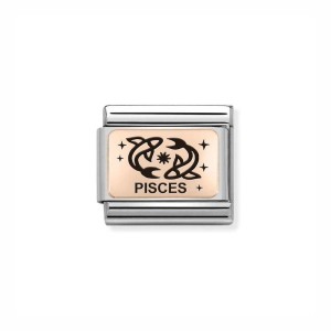 Element Link Nomination Composable Rose Gold Ryby 430112/12