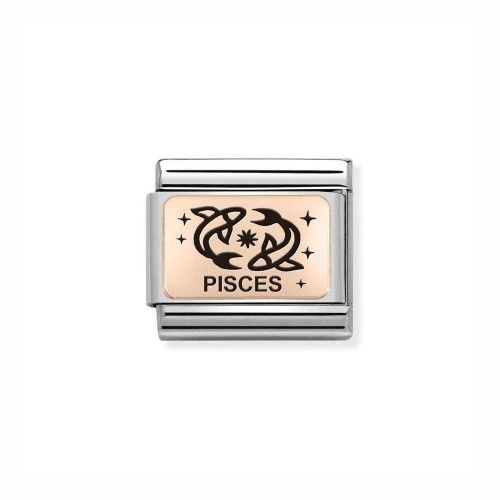 Element Link Nomination Composable Rose Gold Ryby 430112/12