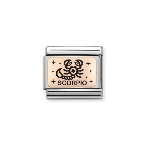Element Link Nomination Composable Rose Gold Skorpion 430112/08