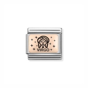 Element Link Nomination Composable Rose Gold Panna 430112/06