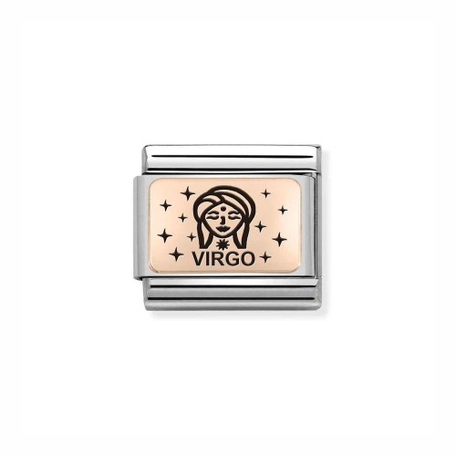 Element Link Nomination Composable Rose Gold Panna 430112/06