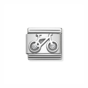 Element Link Nomination Composable Silver Rower z Cyrkoniami 330311/04