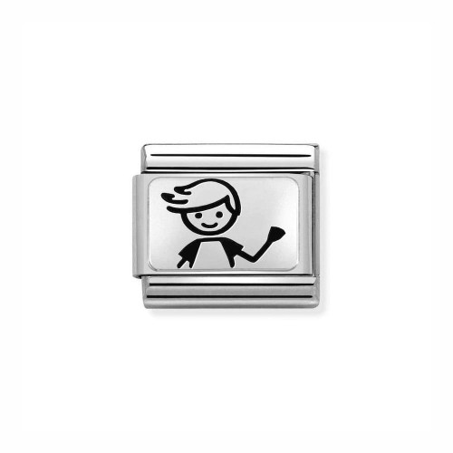 Element Link Nomination Composable Silver Chłopak 330109/48