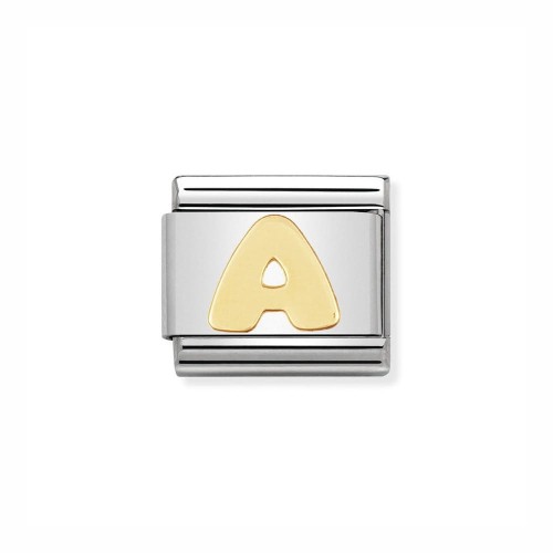 Element Link Nomination Composable Gold litera A 030101/01