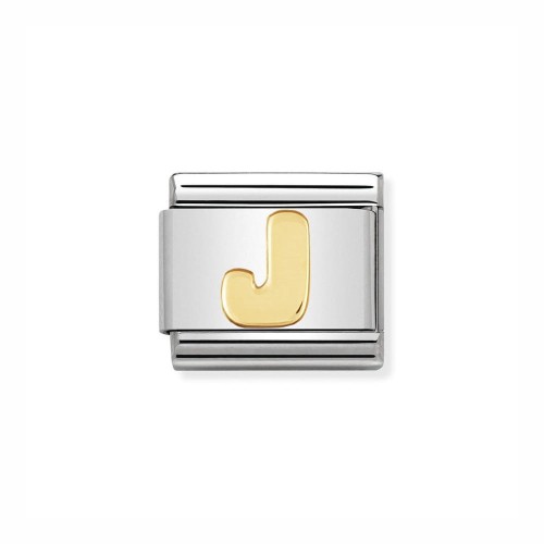 Element Link Nomination Composable Gold litera J 030101/10