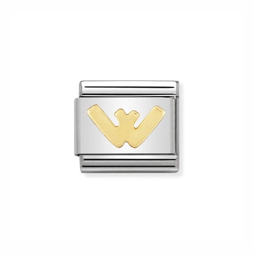 Element Link Nomination Composable Gold litera W 030101/23