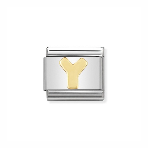 Element Link Nomination Composable Gold litera Y 030101/25