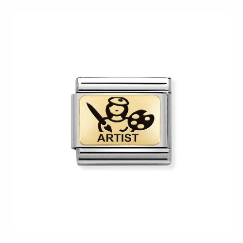 Element Link Nomination Composable Gold Malarz 030166/10