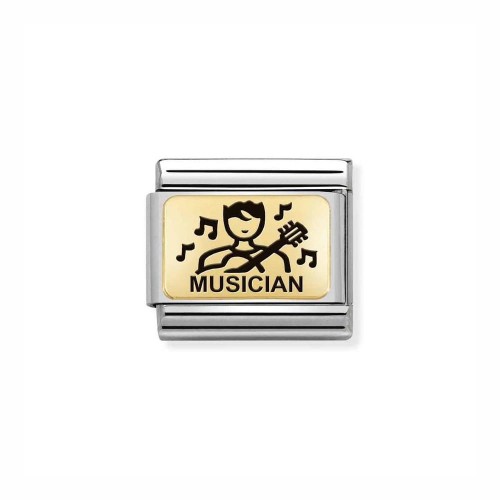 Element Link Nomination Composable Gold Muzyk 030166/11