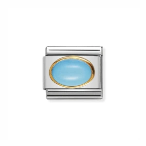 Element Link Nomination Composable Gold Turkus 030502/06