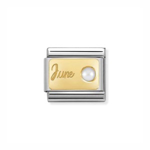 Element Link Nomination Composable Gold Perła Czerwiec 030519/06