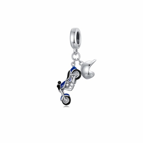 Srebrny charms zawieszka Ornamo Motor i Kask ORSCC2364