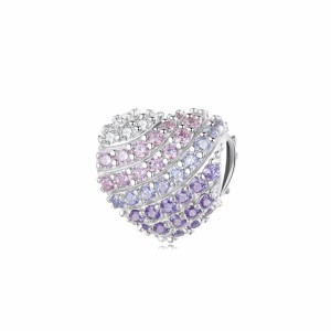 Srebrny charms Ornamo Pastelowe Serce ORBSC624