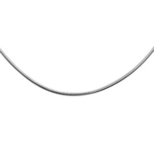 Srebrny łańcuszek linka snake ośmiokątna rodowana SL-SNAKEDC8L160R