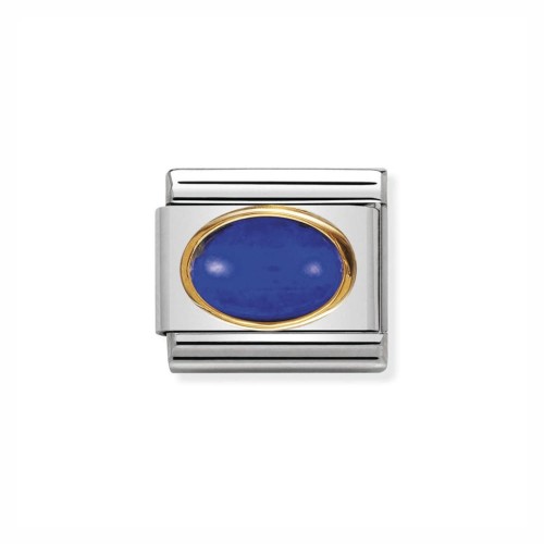 Element Link Nomination Composable Gold Granatowy Lapis Lazuli 030502/09