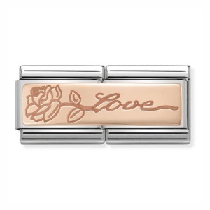 Element Link Nomination Composable Double Rose Gold Miłość 430710/14
