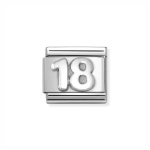 Element Link Nomination Composable Silver Cyfra 18 330101/56