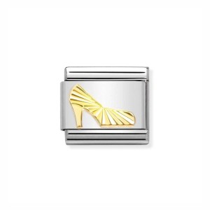 Element Link Nomination Composable Gold Szpilka Diamentowana 030149/49